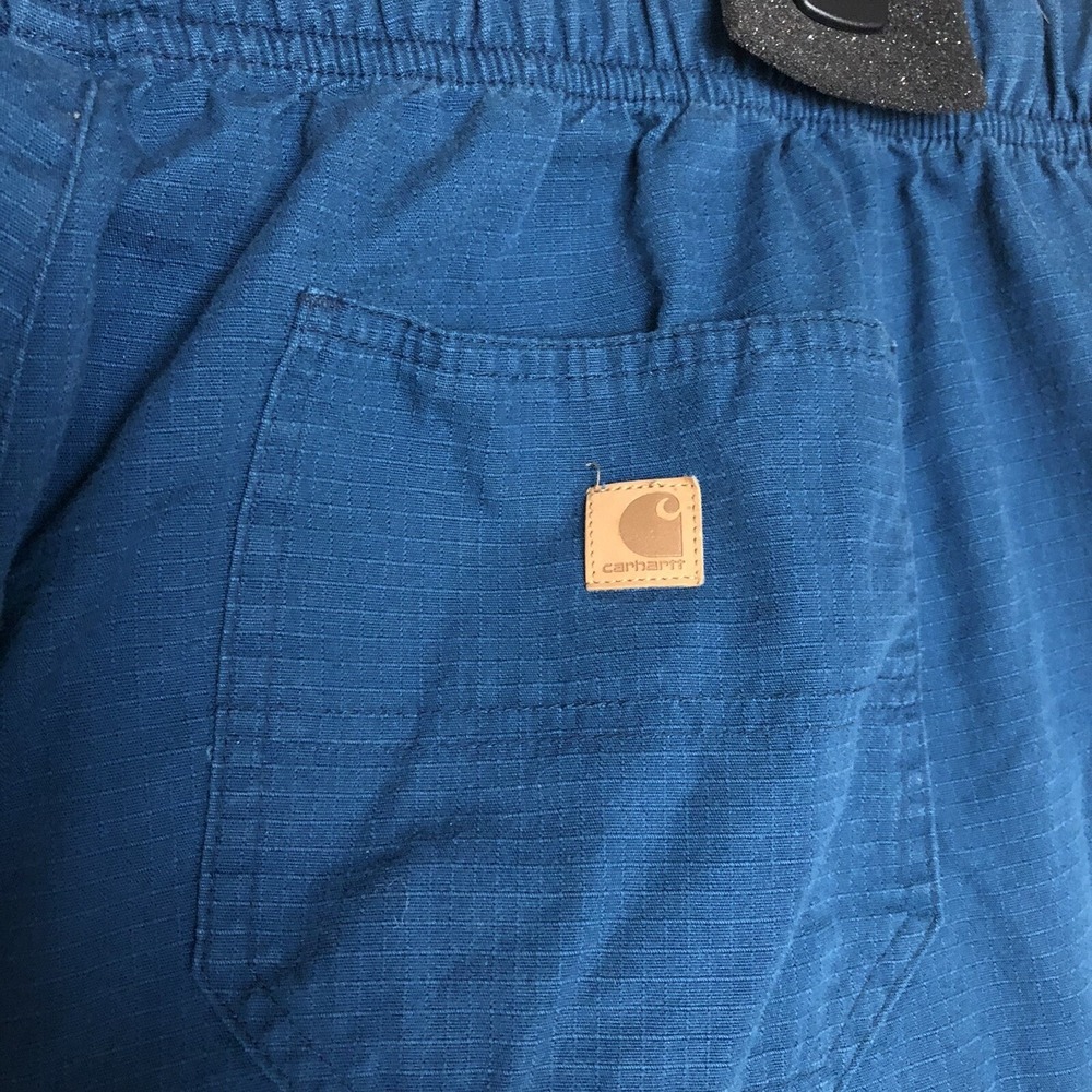 Carhartt Men's Teal Cargo‎ Scrub Pants Workwear Relaxed Fit XL Rip Stop Nurse RN - Picture 5 of 8